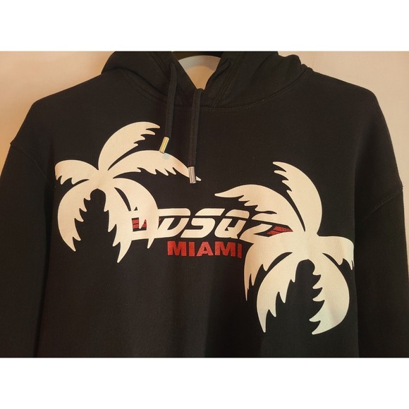 Dsquared2 Adult (XL) Black Cool Fit Miami Graphic Logo Pullover Hoodie - Picture 2 of 9